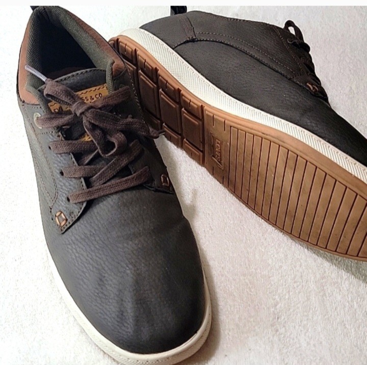 Levi's Strauss Size 8 Mens Marvin WX Brown Tan Leather Casual Lace-up Sneaker