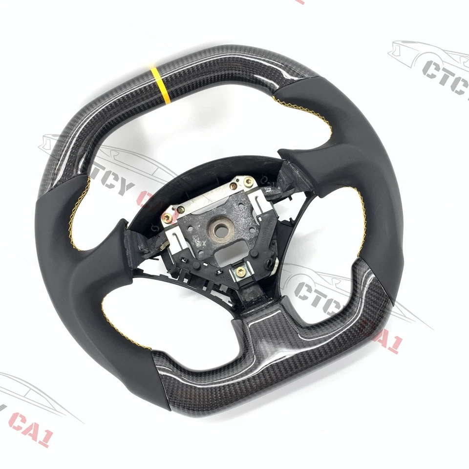 Custom Carbon Fiber Steering Wheel For Honda S2000 2000-2009 Civic (SI) 2002-05 - Image 4 of 4