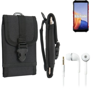Gürteltasche für Ulefone Armor X9 + Kopfhörer Holster Schutzhülle Tasche Sle