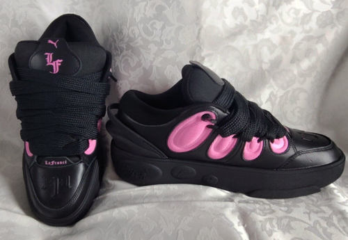 Puma La France Untouchable Black/Pink Sneakers 310865-01 Size 8 ST23 - Picture 4 of 15
