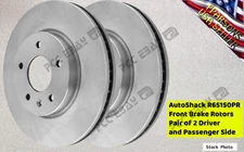 NEW R65150PR Front Set Brake Rotors Pair 2 Driver and Passenger Side Replacement