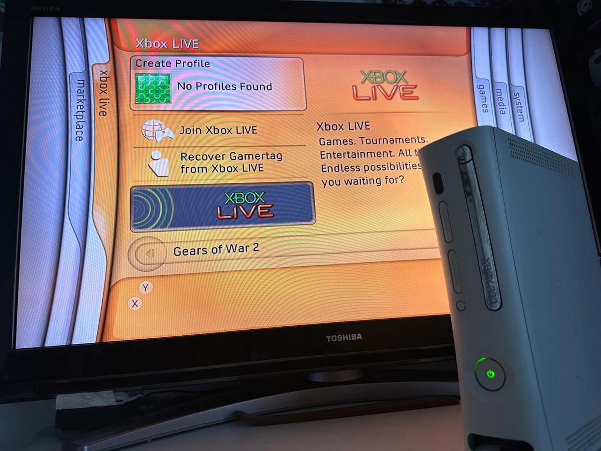 RARE STOCK BLADES DASHBOARD XBOX 360 REFUR'BED AV PRO WHITE