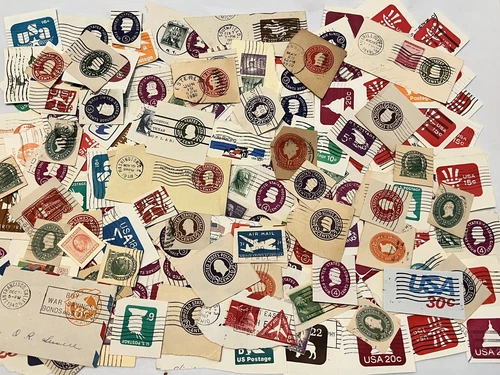 AMAZING LOT OF U.S. CUT SQUARES GREAT COLLECTION #19