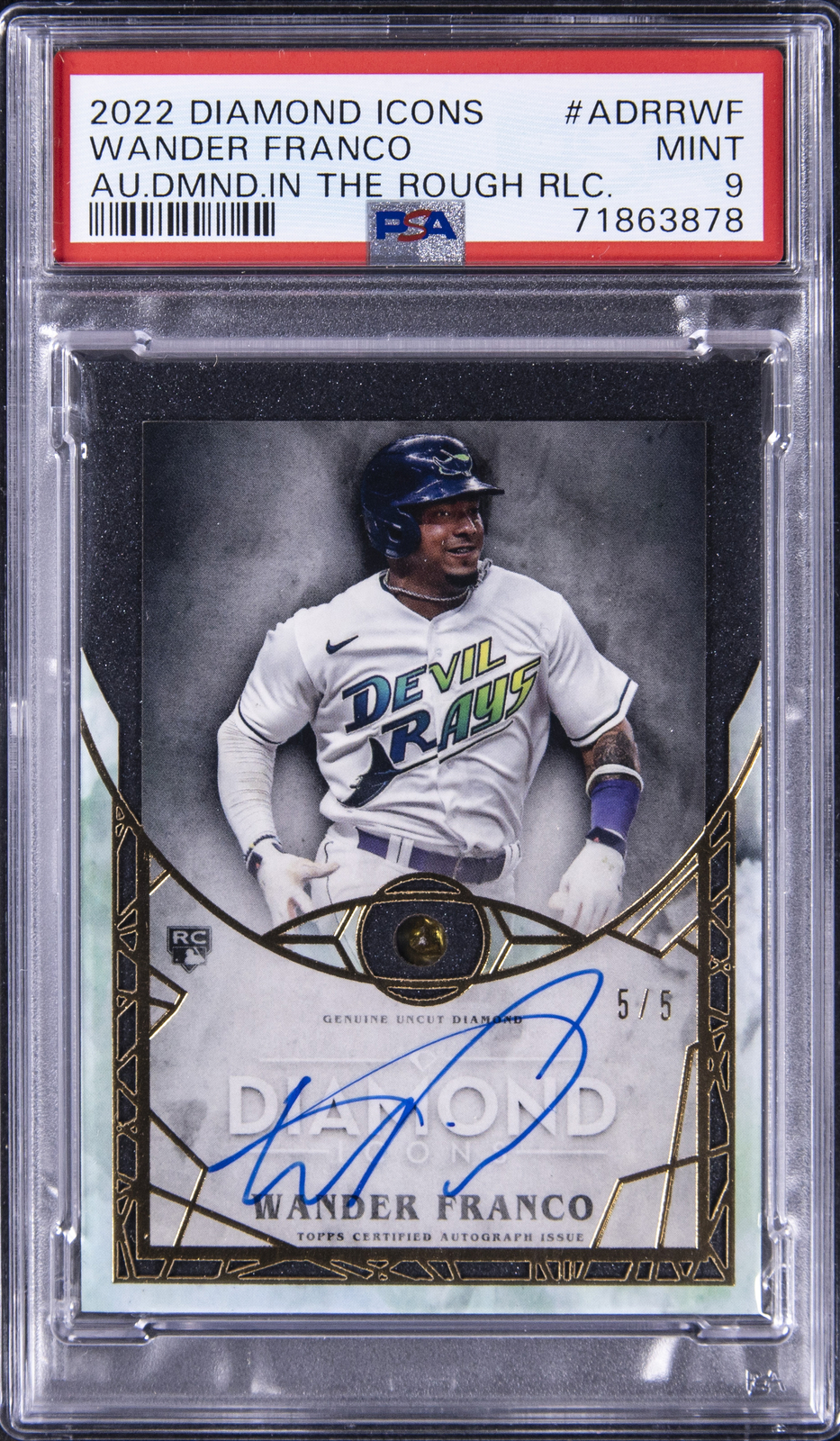 WANDER FRANCO 2022 #ADRRWF 5/5 PSA 9 AUTO 