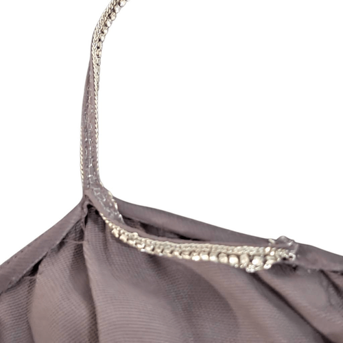 Stella McCartney M 40 Brown Slip Dress Crystal NWD Y2K does 20s VTG Gatsby $1295 - Picture 15 of 15