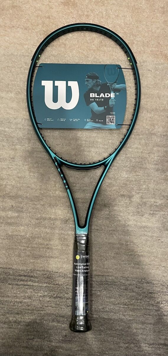 WILSON BLADE 98 v9 16 X 19 (4 3/8 grip) Tennis Racket BRAND WILSON BLADE 98 v9 16 X 19 (4 3/8 grip) Tennis Racket BRAND