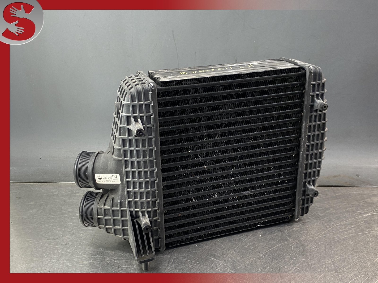 14-20 Maserati Ghibli Left Driver Side Radiator Turbo Intercooler 16474839 Oem