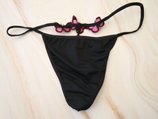 NEW Victoria's Secret VTG Y2K Butterfly Soft V-String Thong Panties LARGE