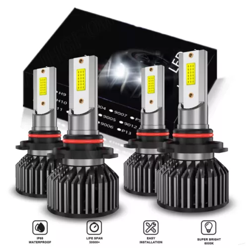 10000K LED Headlights Light Bulbs For Chevy Silverado 1500 2500HD 3500 1999-2006 - Picture 2 of 14