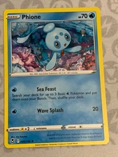 C1780 POKEMON TCG PHIONE NM #045 SILVER TEMPEST CARD REGULAR
