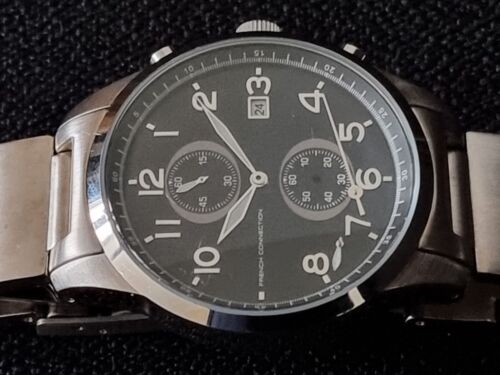 OROLOGIO CRONOGRAFO CONNESSIONE FRANCESE UOMO PROTOTIPO CAMPIONE MANICHINO ACCIAIO INOX - Foto 6 di 10