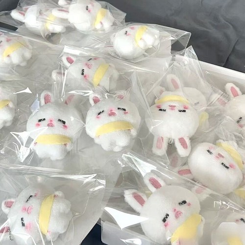 Rabbit Plush Toy Keychain Bunny Soft Stuffed Doll Pendant Key Ring Bag Decor - Picture 3 of 6