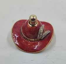 Vintage Red Hat Society "Lady in Red" Perfume Bottle 