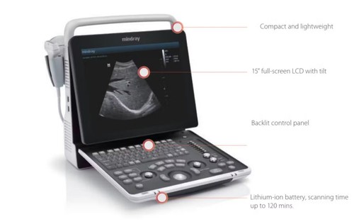 Mindray DP50 Ultrasound with Linear Array Probe 75L38EA - Picture 2 of 2