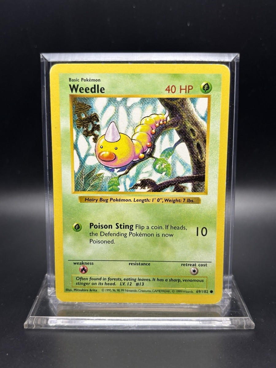 1999 Pokémon Base Set - Weedle Shadowless No. 69/102 | eBay