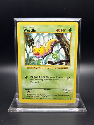 1999 Pokémon Base Set - Weedle Shadowless No. 69/102 | eBay