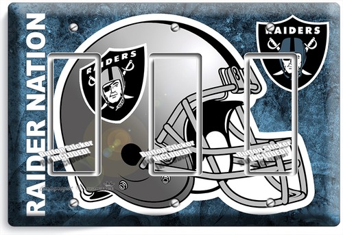 EQUIPO DE FÚTBOL OAKLAND RAIDERS SALIDA DE LUZ PLACA DE PARED HOMBRE CUEVA DECORACIÓN DEPORTIVA - Imagen 20 de 30