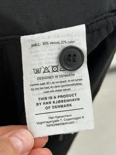 Han Kjobenhavn Mens Velour Velvet Rare Viscose T-Shirt size L - 第 12/13 張圖片