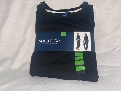 Women's Nautica 2 pc Pajama set Navy Blue - Picture 6 of 7