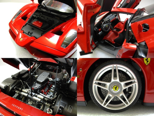 1/12 Tamiya Ferrari Enzo 23205 Semi Assembled Diecast - Red - Picture 9 of 9
