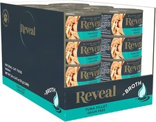 Reveal Natural Wet Cat Food, 24 Count,Tuna Fillet in Broth