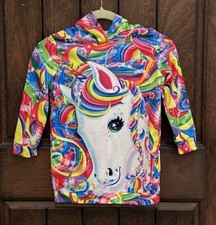 PATPAT Girl's Hoodie Multicolor Unicorn Long Sleeve 5-6 Y EUC