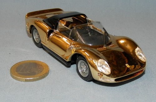 Best Model 1/43 Ref 2003: Ferrari 330 P2 (24 Karat vergoldet) & Zertifikat - Bild 6 von 14