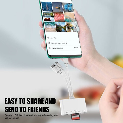 5in1/2in1 8Pin To SD Card Reader USB OTG Adapter For iPhone X XR XS 11 12 13 14 - Picture 20 of 24