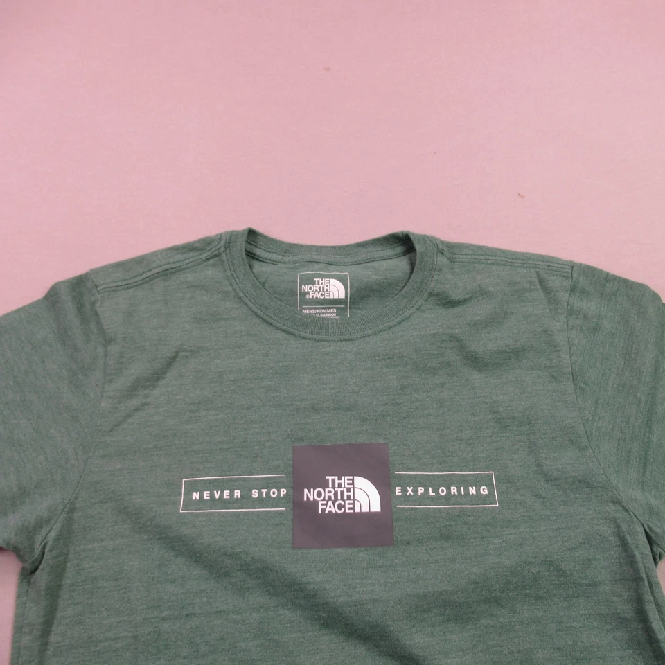 Camisa North Face Para Hombre Pequeña Manga Corta Ligera Cuello Redondo Calce Ajustado Foto 3 de 4