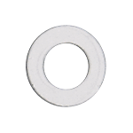 1/2" Diameter Clear Vinyl Replacement Washer with Large Hole - pack of 10 - Picture 2 of 2