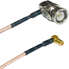 RG316 BNC MALE ANGLE to SSMB ANGLE FEMALE RF Cable Rapid-SHIP LOT