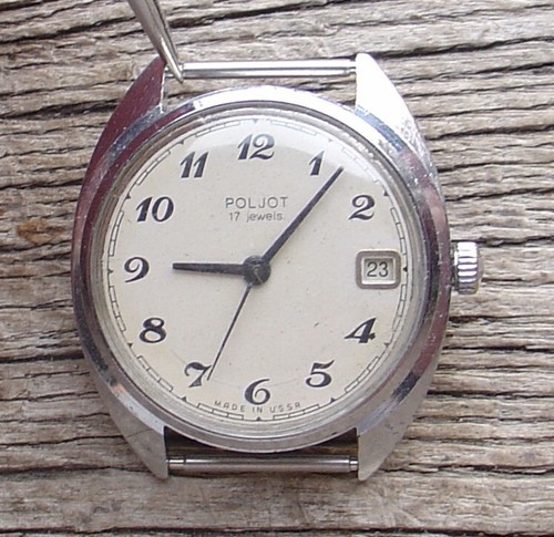 Reloj mecánico vintage soviético ruso Poljot para hombre m.2614.2Н calendario reparado - Imagen 3 de 15