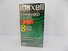 Maxell T-160 Standard Grade Videocassette 8hr In Original Packaging 🆕
