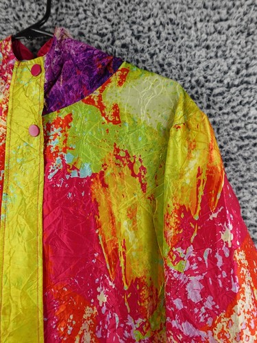 UBU Pack Your Personality Raincoat Reversible Womans 1XL Vibrant Wearable Art - Picture 3 of 12