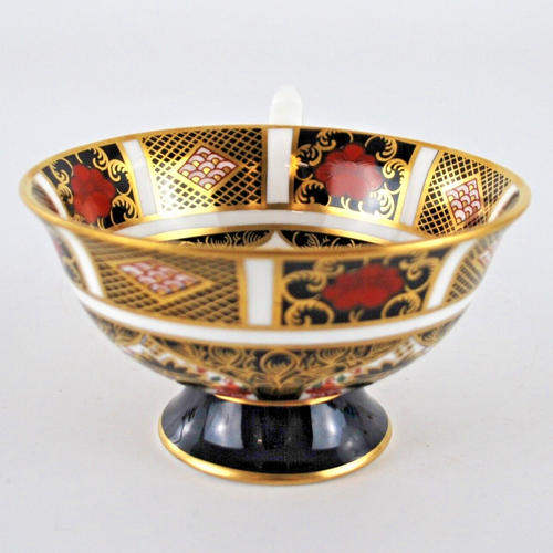 Taza de té y platillo Royal Crown Derby 1128 Old Imari Elizabeth con patas vintage '77 - Imagen 7 de 13