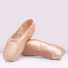 NWT Bloch Aspiration with rubans and elastics Women's Ballet Flats - Pink Size 8