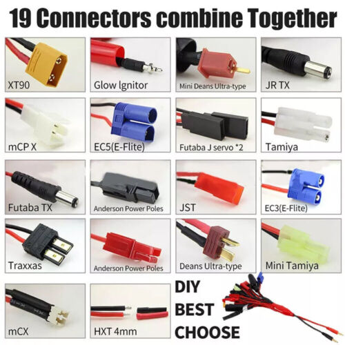 19 In 1 RC Lipo Battery Multi Charger Plug Adapter Converter Charging CabledidM - Picture 4 of 14