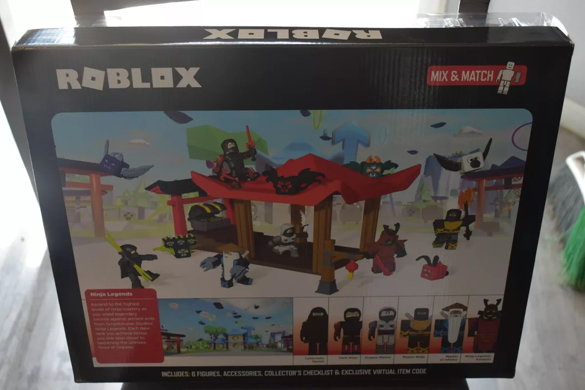 Roblox Ninja Legends Playset 29 Pieces & Merciless Ninja Exclusive Virtual  Code