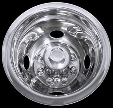 1 Rear Ford 16 Dual Steel Wheel Simulators Dually 8 Lug Rim Skins Liners Covers