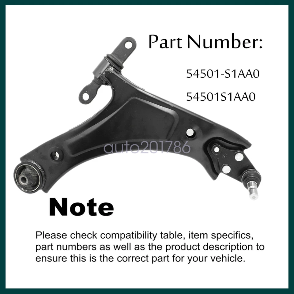 Front Right Lower Control Arm 54501-S1AA0 For Hyundai Santa Fe 2021-2023 - Image 2 of 4