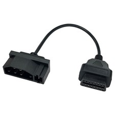 ESWW Ford OBD1 to OBD2 Adapter Cable, 7-Pin to 16-Pin Diagnostic Connector Ca...