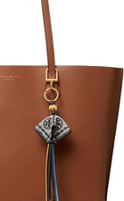 Tory Burch T Monogram Jacquard Key Fob NWT