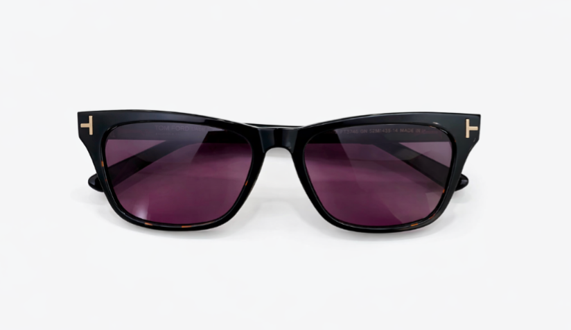 Tom Ford Penn Sunglasses TF1362 Black/Purple 53-16-145mm With Case