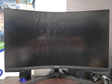 Samsung 32" WQHD Gaming Monitor with 1000R Curved Screen - Black CRACKED SCREEN