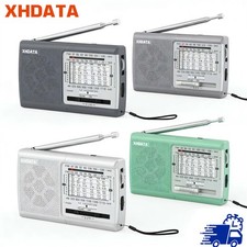 AM/FM/SW Portable Radio D219 Shortwave Battery Powered Small Receiver w/Earphone