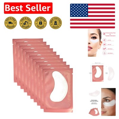 Hydrogel Eye Patch Set - 50 Pairs of Lint Free Pink Eye Gel Pads for Bouncy Skin