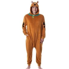 Scooby-Doo Adult Hooded Pajama Union Suit Halloween Costume Cosplay L/XL