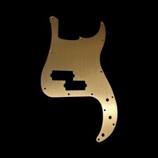 New Dark Gold Anodized Brushed Aluminum P Bass Pickguard Precision Bass