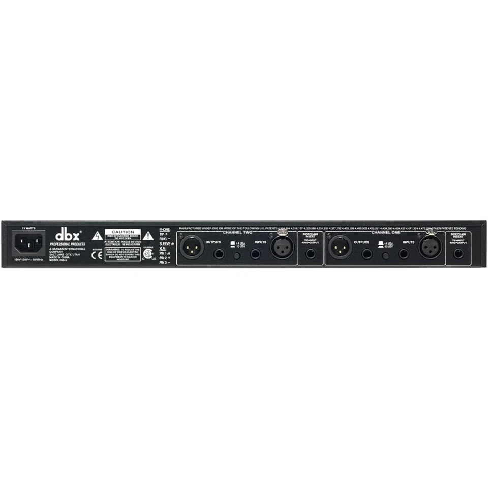 Harman JBL dbx 266xs Dual-Channel Compressor/Gate Analog Dynamics Processor NEW - Image 4 of 4