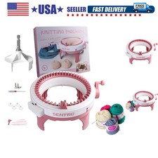 SENTRO 48 Needles Knitting Machine with Electric Adapter, Smart Weaving Loom ...